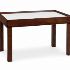 Nilo Gamer Table - solid hardwood game table with raised frame edge
