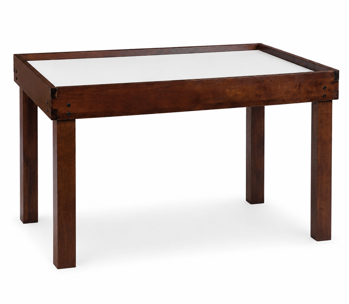 Nilo Gamer Table - solid hardwood game table with raised frame edge