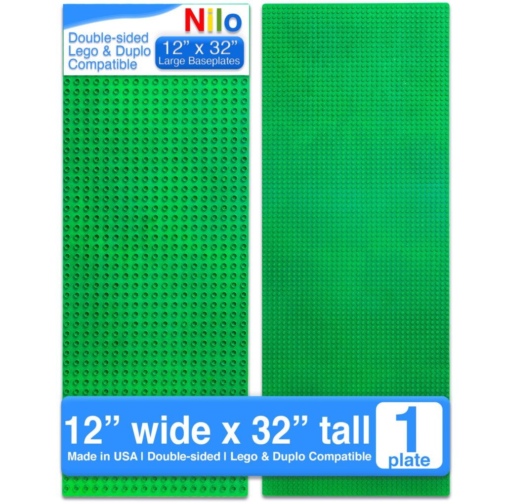 Lego and Duplo green baseplates